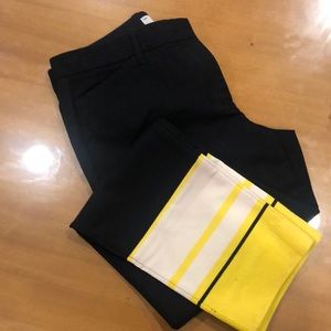 Gap Slim Cropped Striped Ankle Pant, Size 4